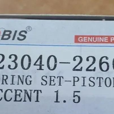 Ring Piston Saher Std Hyundai New Verna Avega