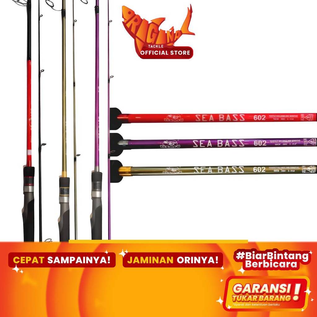 Joran Pancing Spinning Lizard Sea Bass Carbon Solid 180cm 8-17lb