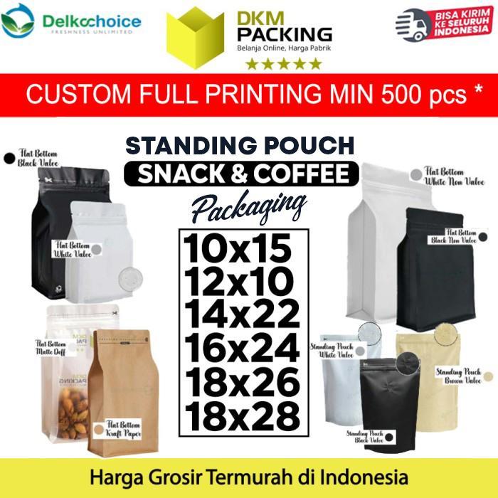 Standing Pouch COFFEE BAG PACKAGING Plastik Klip Kemasan Kopi DELKOCHO