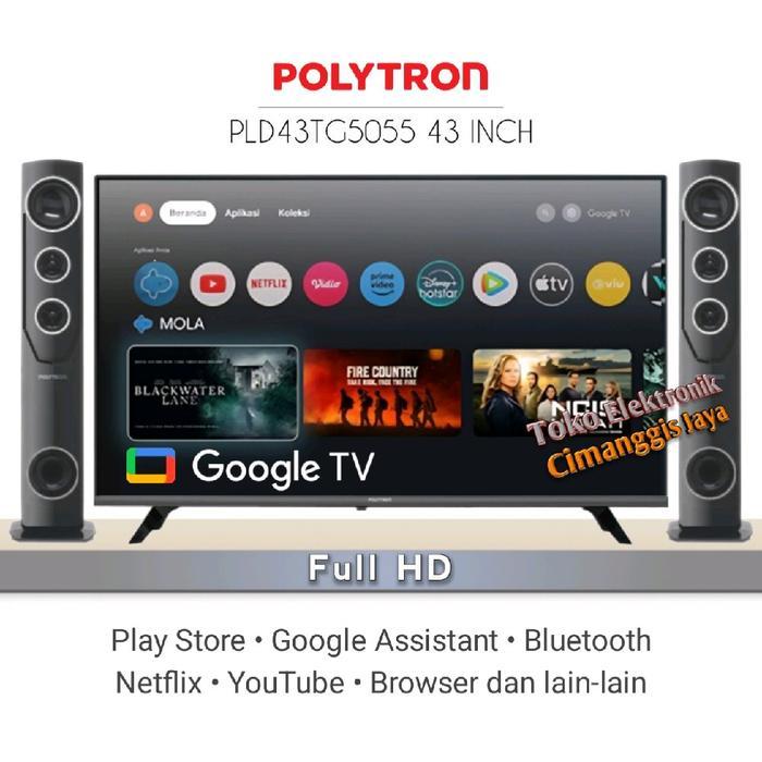 android smart tv Polytron 43 inch cinemax - tanpa bracket