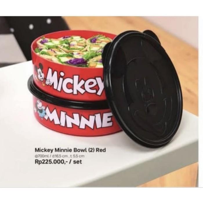 Botol Minum / Bowl Mickey Minnie Tupperware Best Seller