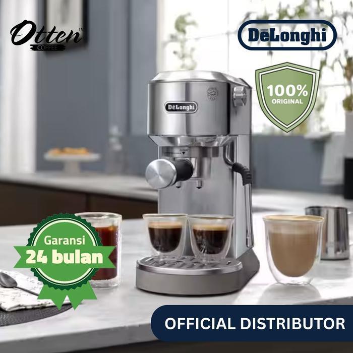 DeLonghi Dedica Duo EC890.M Espresso Coffee Machine with Cold Brew - Mesin Kopi Espresso - Metal