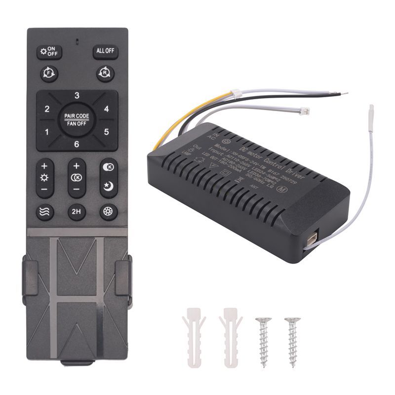 Innovative Ceiling Fan Remote Control Kit With 6 Speed Settings, Replacement Ceiling Fan Remote,