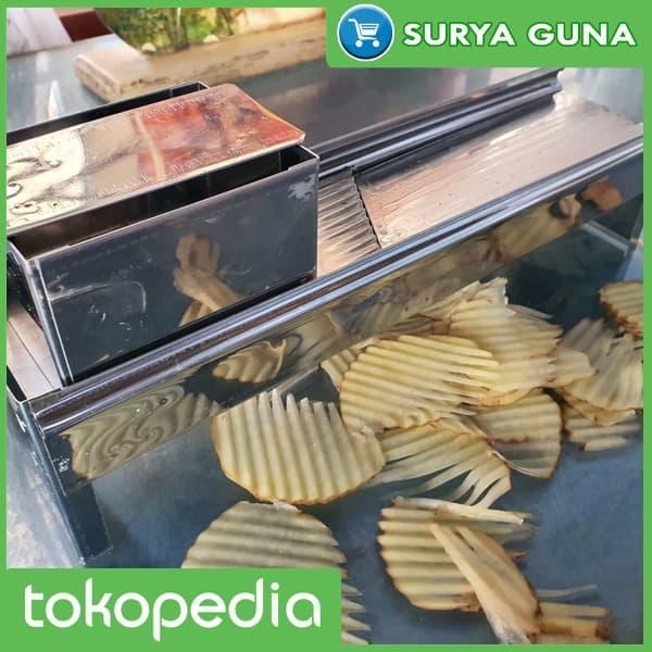 Pasah Keripik Kentang Alat Pemotong Keripik Kentang Stainless Steel