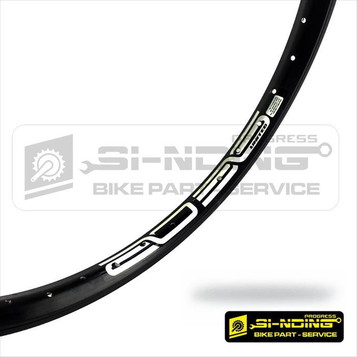 Velg Hitam Communter Bike Rims Sepeda MTB 26 X 1.50 Lubang 36 Hole Alloy Hitam Ertro 559