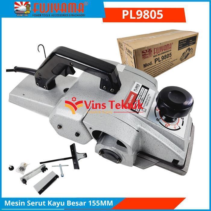 Fujiyama Pl9805 Mesin Serut Kayu Besar Planer Ketam 150Mm Pl 9805