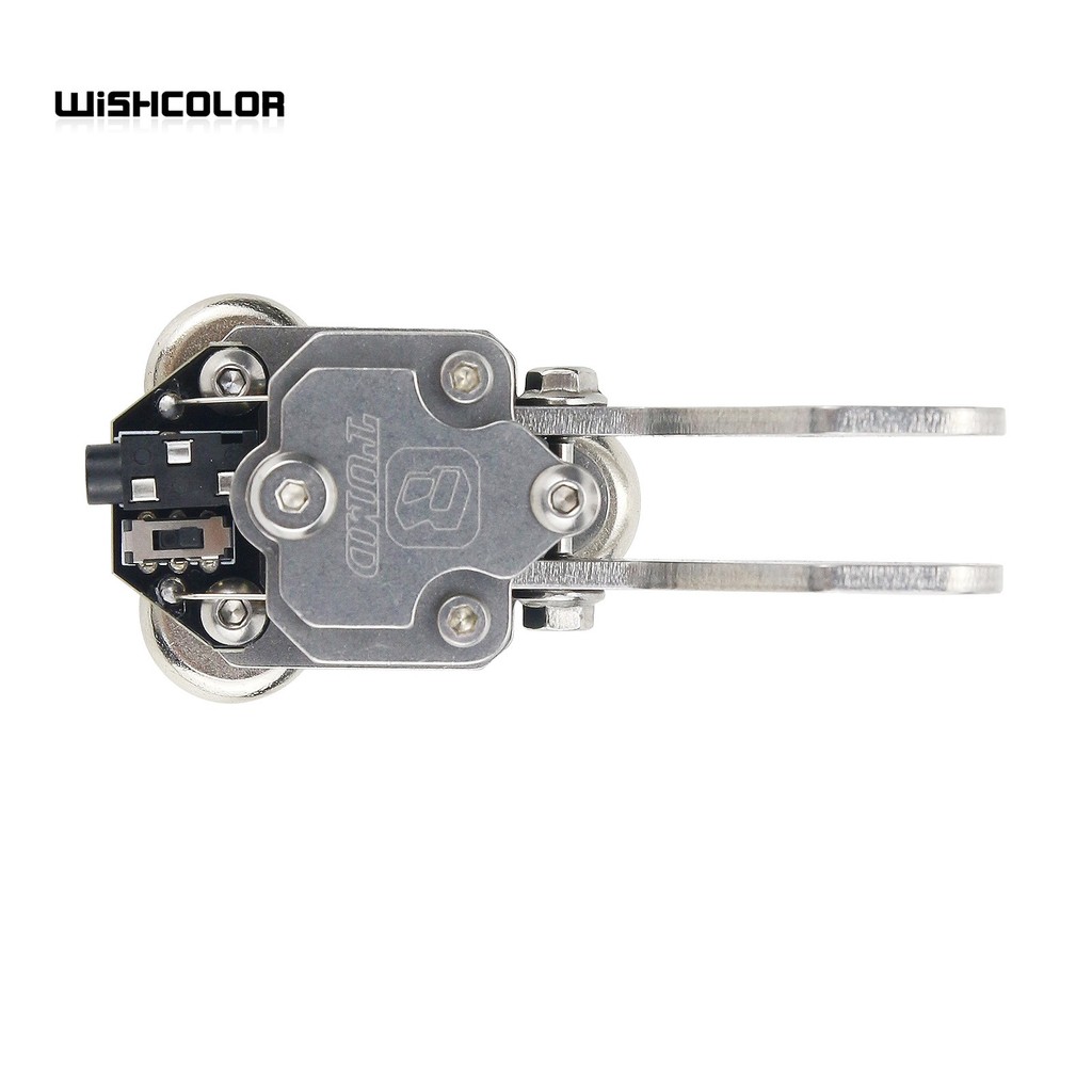 Hamgeek Stainless Steel Cw Morse Key Portable Telegraph Key Paddle Key Magnetic Base (Trade Edition)