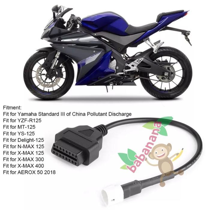 Kabel scanner OBD yamaha cable 16 to 3 pin diagnostik motor xmax nmax r15