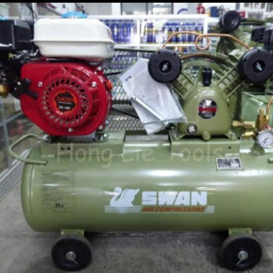 PROMO BESAR BESARAN Swan Compressor Kompresor 1 Hp / PK + Motor Bensin RRC