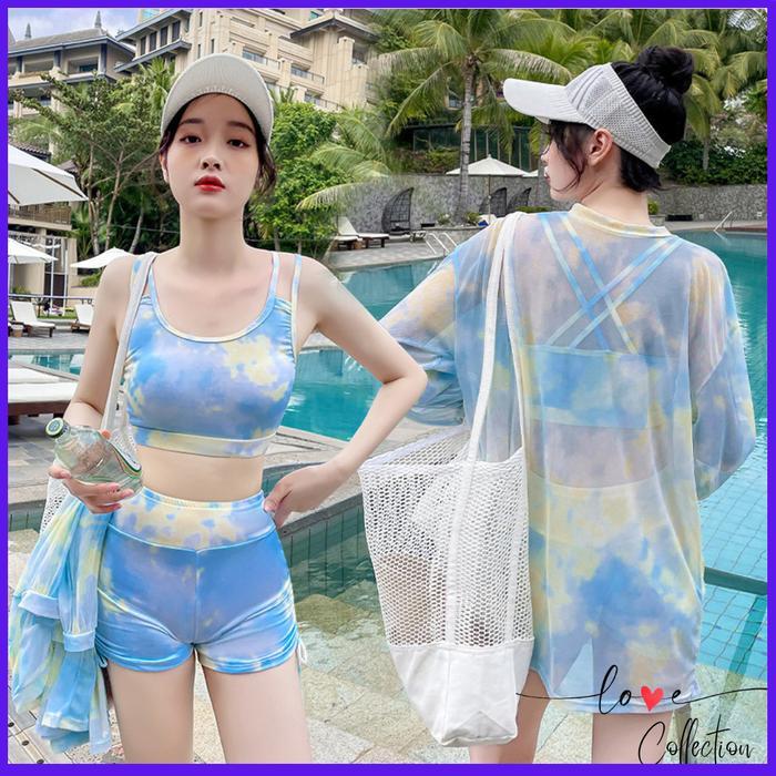 Baju Renang Cewek Tanktop Baju Pantai Sexy Wanita Swimsuit Korea Lc203