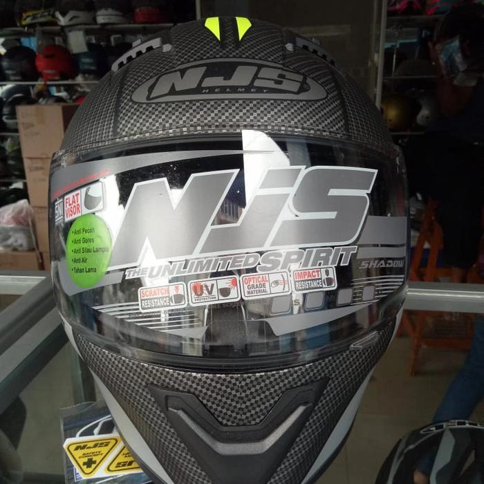 Helm Njs Shadow Double Visor Motif Carbon