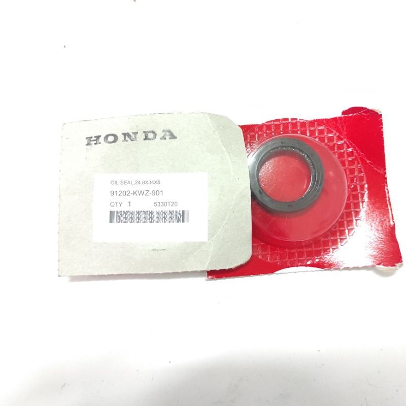 91202KWZ901 – SEAL KRUK AS, SEAL CVT DEPAN, OIL SEAL 24.8X34X8 REVO AT ORI AHM