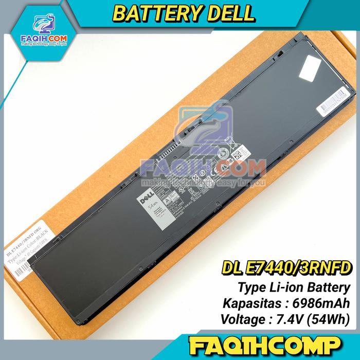 BERGARANSI Original Baterai Batre Laptop Dell Latitude E7420 E7440 E7450 34GKR