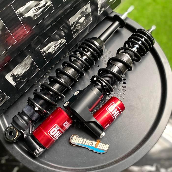 terlaris, best seller Shock Tabung Ohlins 801 & 802 Black Red Vespa Sprint Prima GTS S LX 100% ori