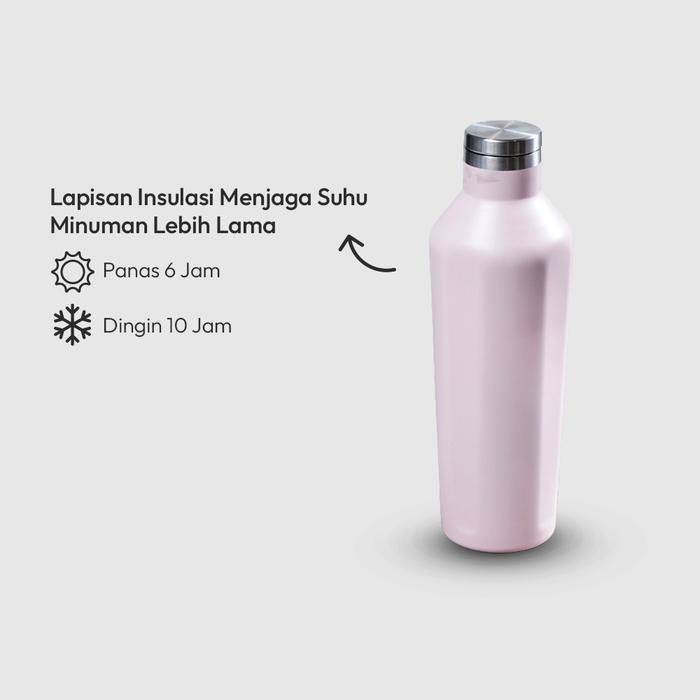 Informa Appetite 500 ml Darya Botol Vacuum Flask - Pink Termos Air Tempat Minum Kantor Sekolah