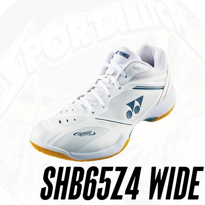 SEPATU BADMINTON YONEX POWER CUSHION SHB65Z4 SHB65 Z 4 WIDE SHB65Z4WEX WHITE