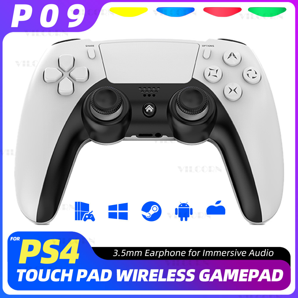 GiftPC Gamepad Steam Game Wireless Controller for Win10/11 PS4 Controller Dual Vibration 24H