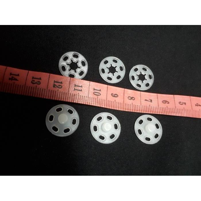 Kancing Jepret Plastik 15/16mm/ Jepret plastik Besar/ Jepret perlusin