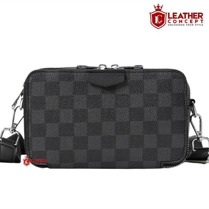 Visval Top - Leather Concept Finley Tas Selempang Pria Kulit Tas Kulit Cowok Tas Pria Tas Jalan