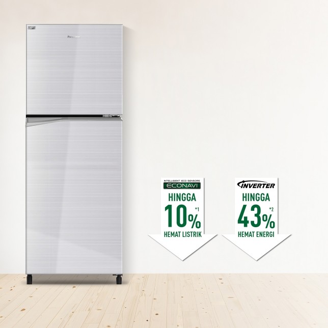 PANASONIC KULKAS REFF 2 DOORS 210L NR-BB210V-S