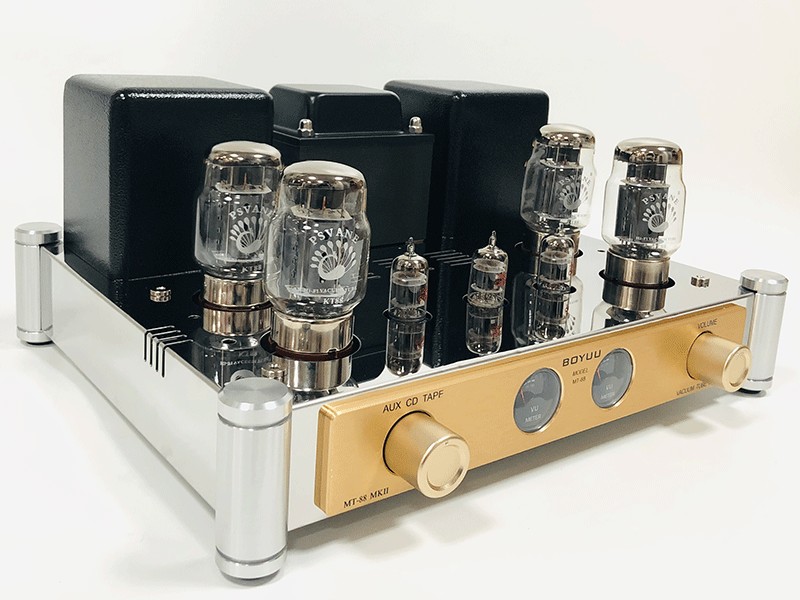 STOK TERBATAS  REISONG Boyuu MT-88 MK II KT88*4 Tube Amp Push-pull Hi-Fi Audio Amplifier Hand Weldin