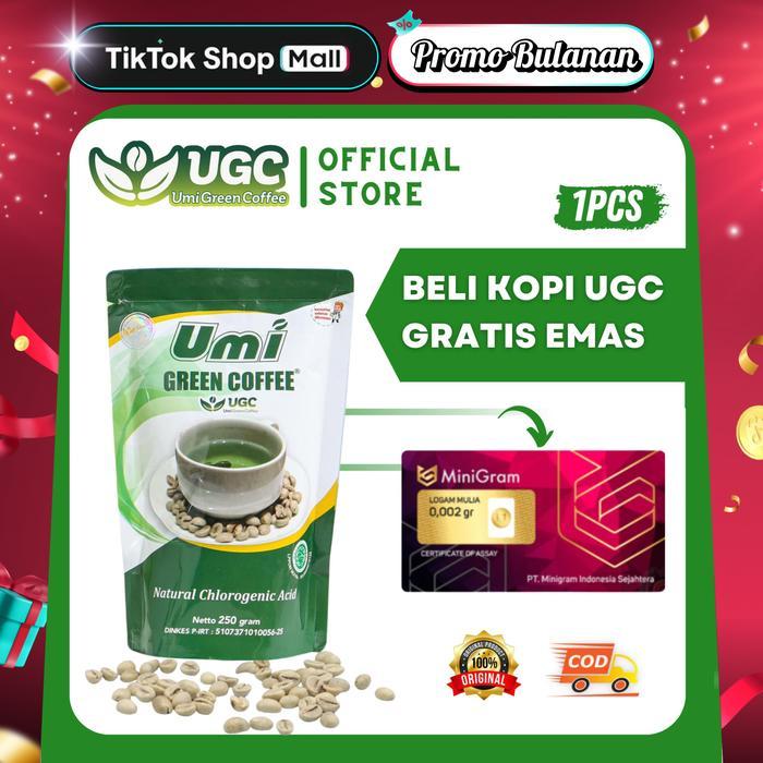 Umi Green Coffee UGC Kopi Hijau Original 250gr BPOM 100% Aman