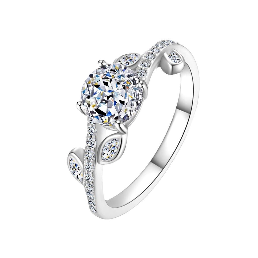 Heartbeat Spreading Ring Women's 1ct Moissanite PT950 Platinum - 1ct moissanite, PT950 base, daily