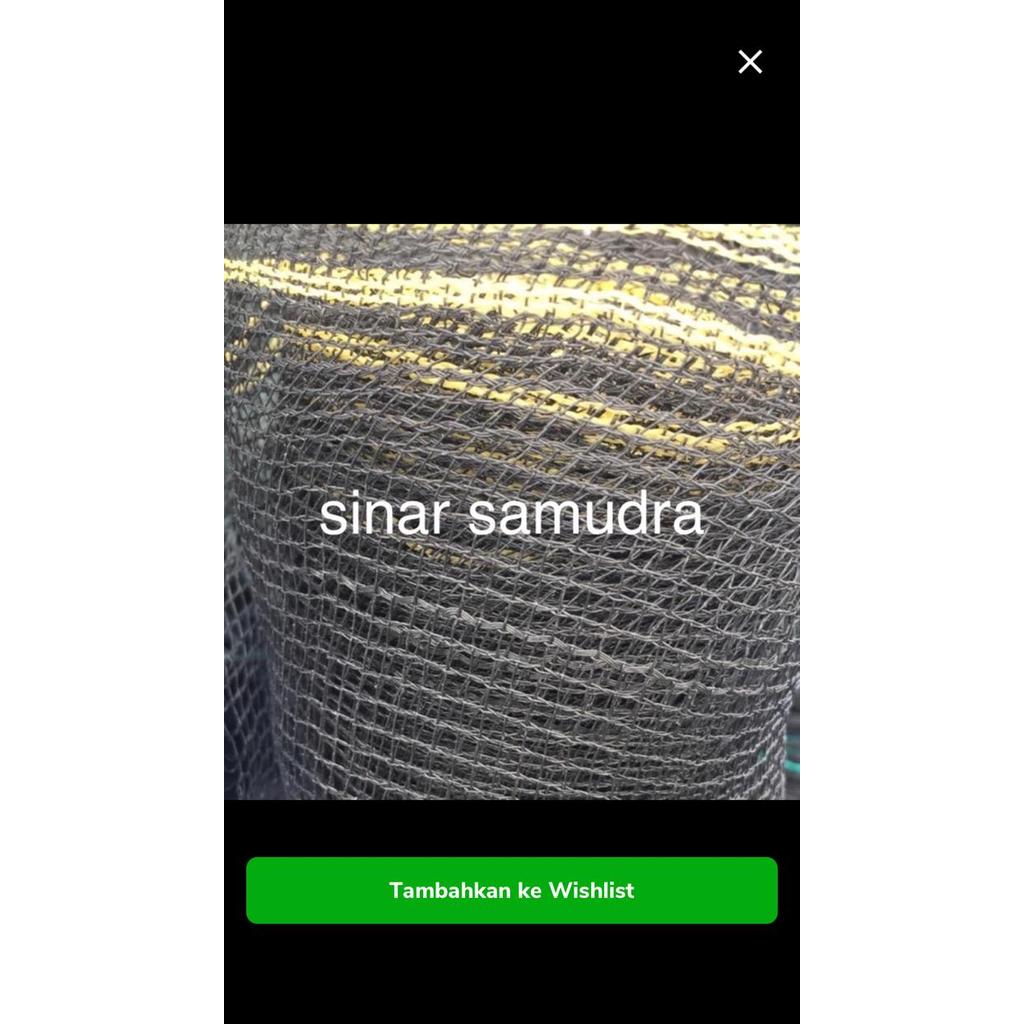 Waring hitam jaring ikan / meteran