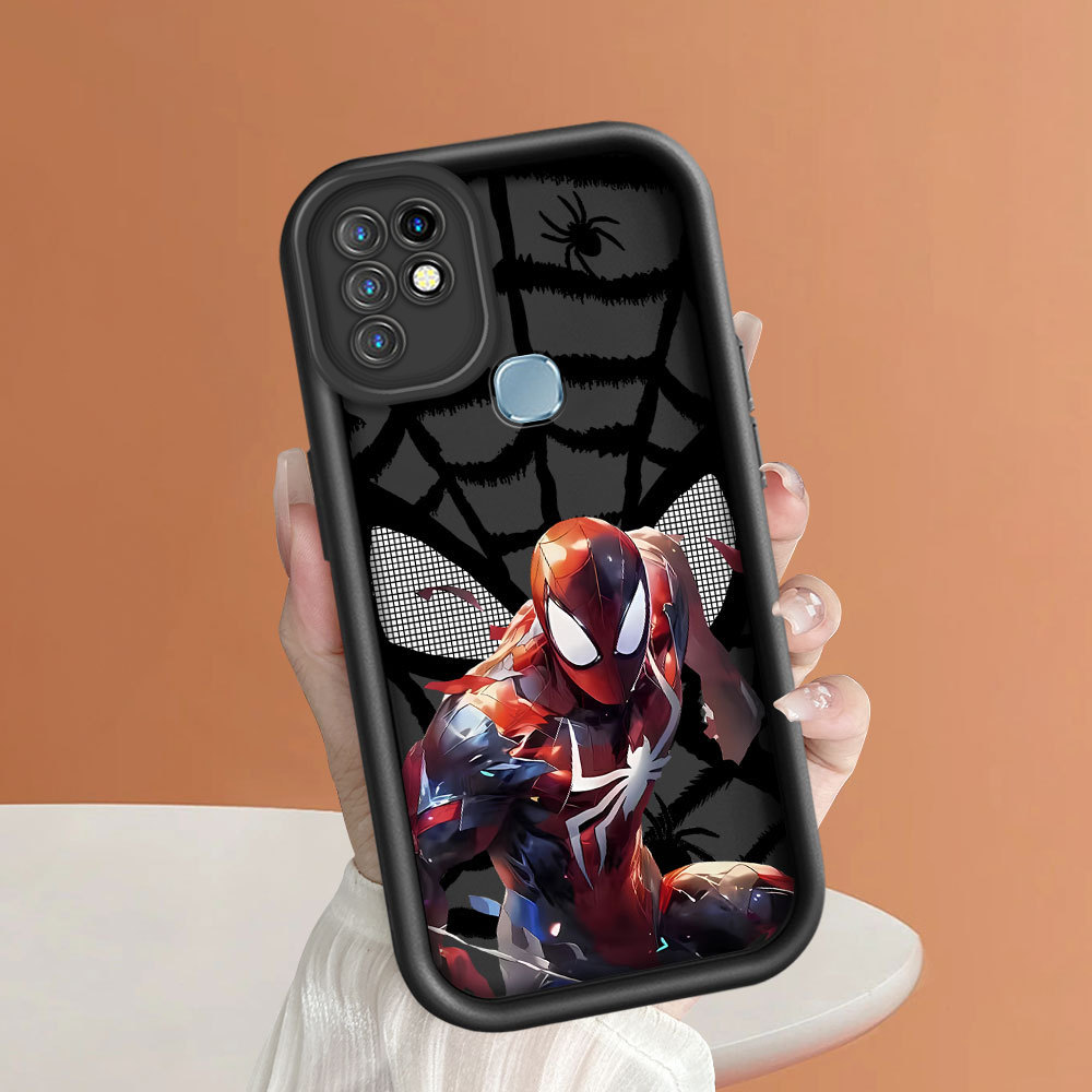 Casing Hp Untuk For Infinix Hot 10 X682B X682C Silikon Case Fashion SpiderMan 6119 TY Terbaru Phone 