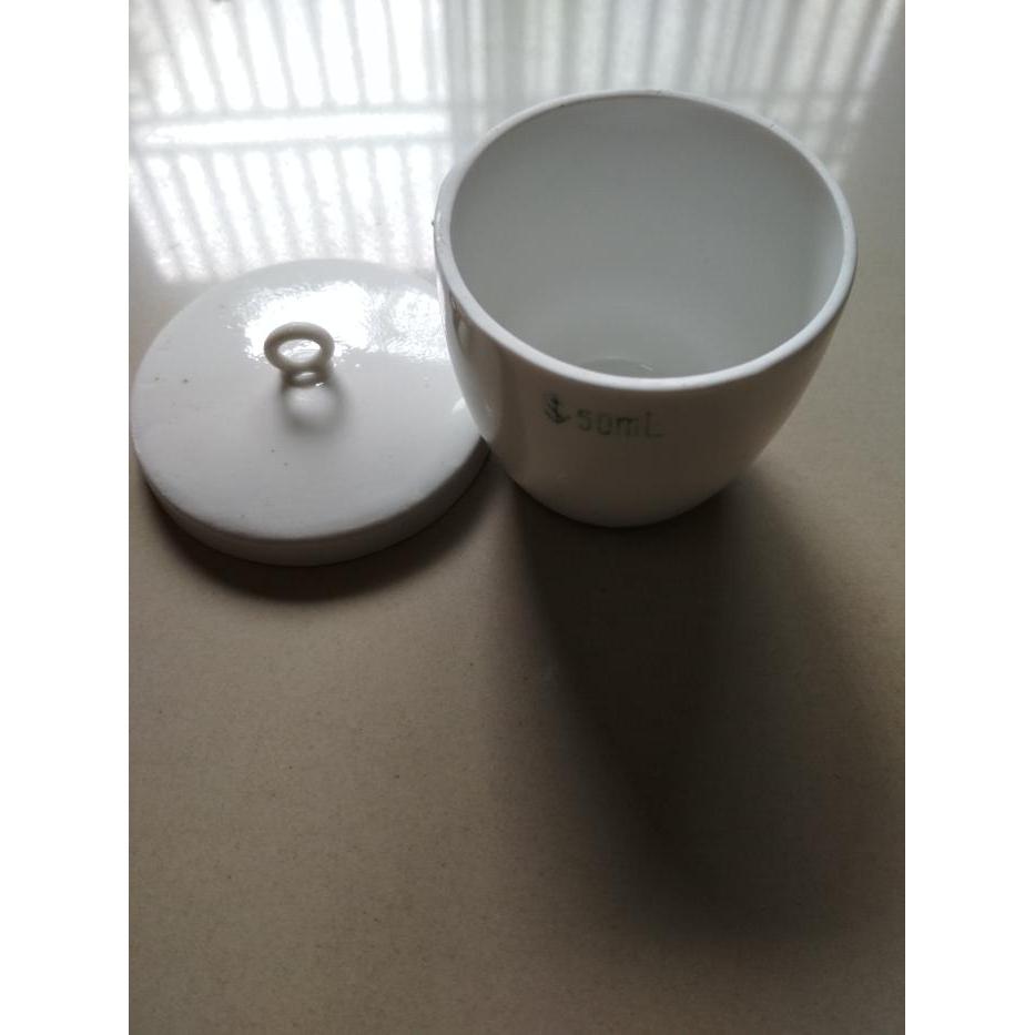PORSELEN KRUSIBEL-CRUCIBLE PORCLAIN 50 ML-CAWAN KRUSIBEL