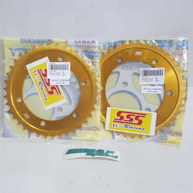 Gir Belakang Alloy Dural Gold Almu Honda Cbr250 Thai 520 40 39 38 Sss