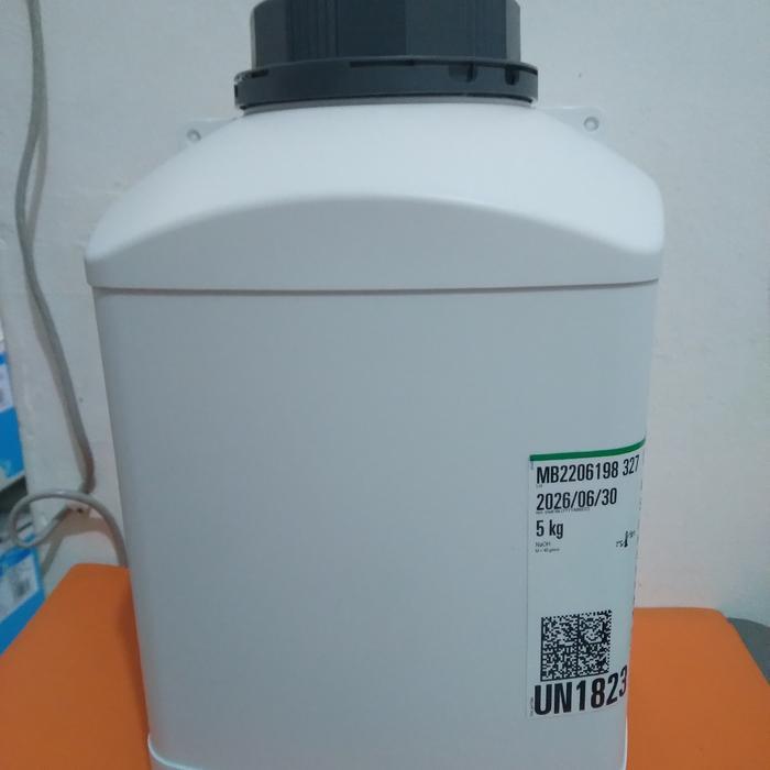 NAOH MERCK 5KG. SODIUM HYDROXIDE 106498