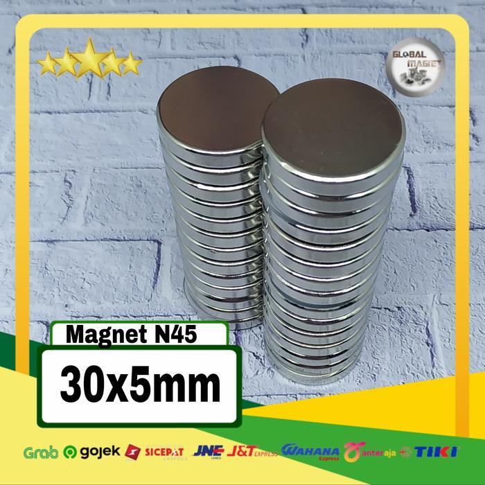 Stok Baru Magnet Neodymium N45 30x5mm
