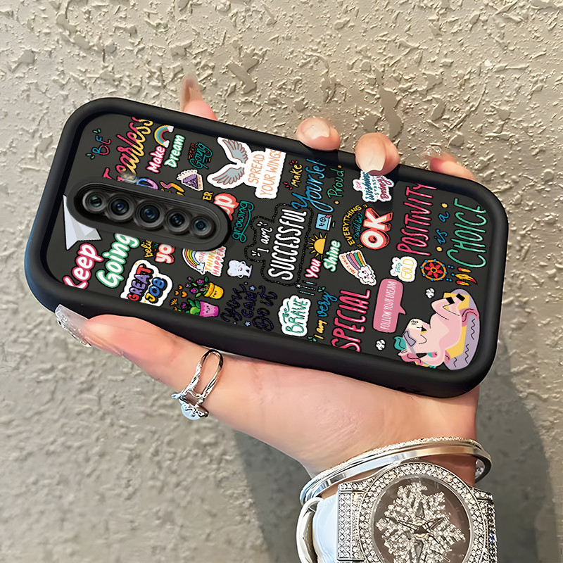 Casing Hp Untuk OPPO Reno 2F Reno 2Z Reno2 F Reno2 Z Case Casing Graffiti pola Kasus HP Tangga Langi
