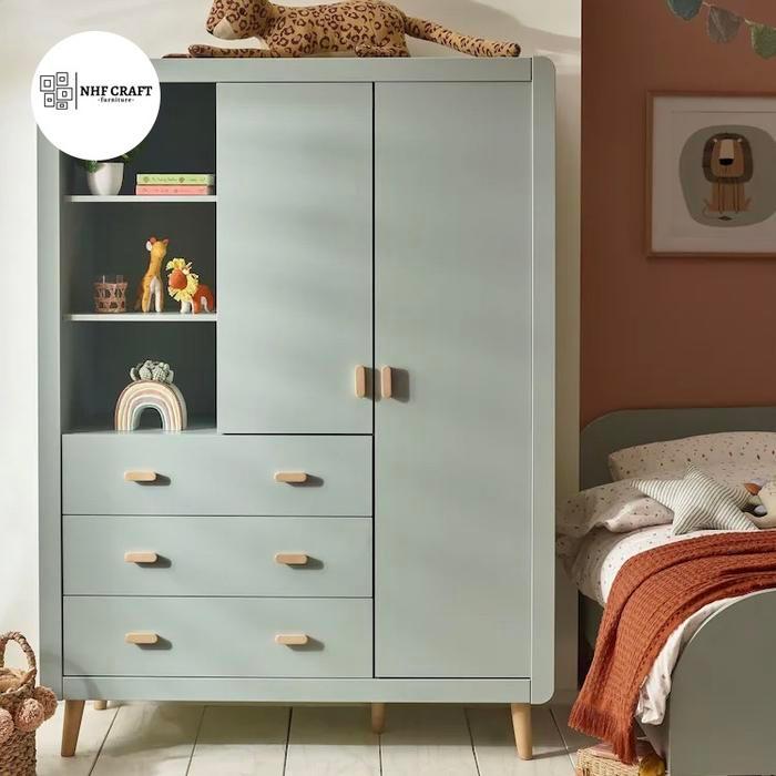 lemari pakaian modern minimalis desain elegant / lemari baju modern mewah