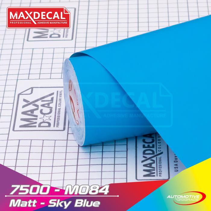 MAXDECAL Skotlet Warna 084 SKY BLUE Gloss Matt Dof Polet Motor Sticker