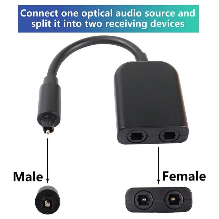 Avpro Avq912 Digital Spdif Optical Toslink Audio Splitter 1-In 2-Out