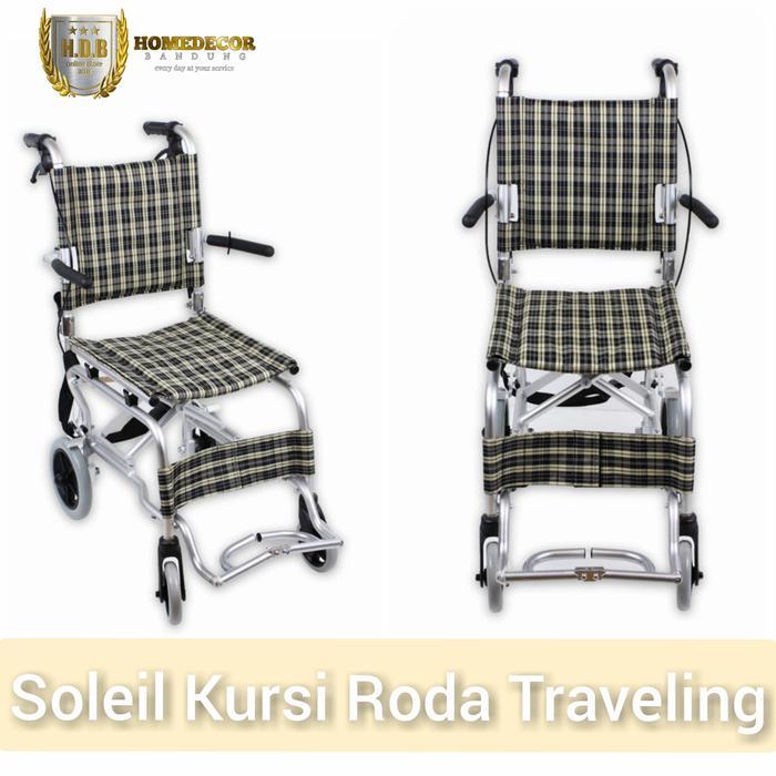 Soleil Kursi Roda Traveling / kursi roda lipat / kursi roda minimalis