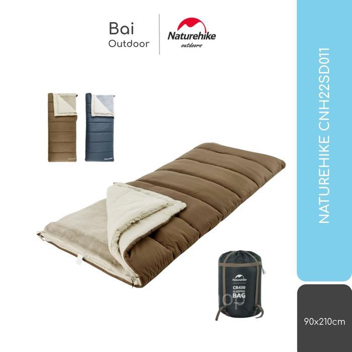 SLEEPING BAG / KANTONG TIDUR CAMPING SELIMUT GLAMPING 3 LAYER CR450 NATUREHIKE CNH22SD011