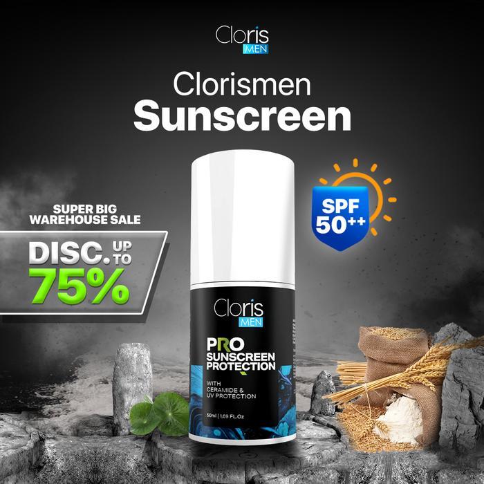 [ NOTE FOR SALE] Clorismen Pro Sunscreen Protection SPF 50 Sunscreen Pria SPF 50 Pelembab Wajah