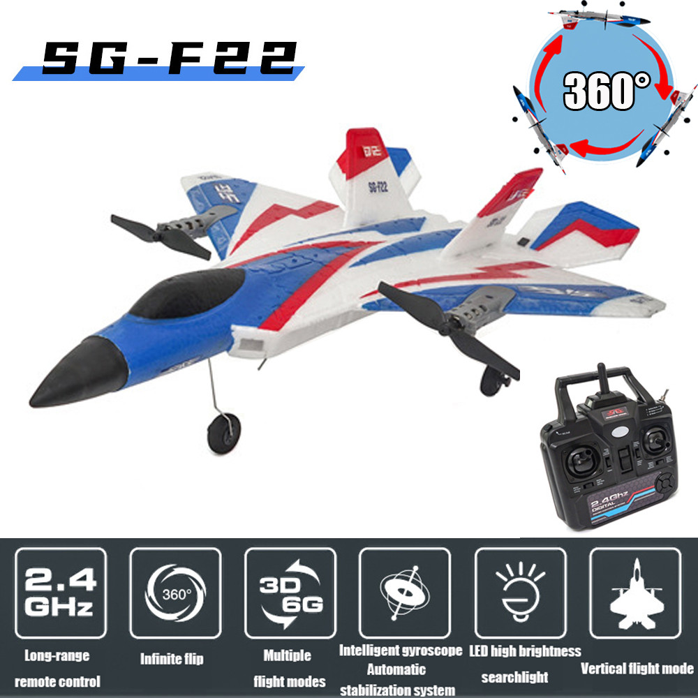 RC Plane F22 Stunts Plane 2.4G Radio Control Glider Remote Control 3D Plane Glider Airplane EPP Foam