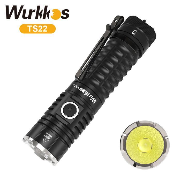 Wurkkos Ts22 Dapat Dimuat Ulang 21700 Led Flashlight Xhp70.2 Powerful
