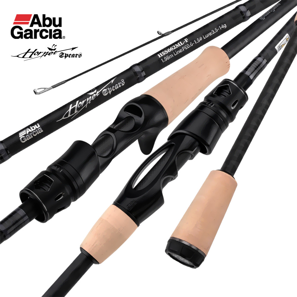 ABU Garcia Original Hornet Spears Spining/Casting 2 Sections Fishing Rod 1.98m-2.43m Fuji A-Guide