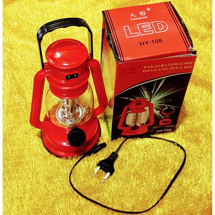 Best Seller Lentera/Petromak/Lampu Emergency Cas+ Batere 108 Original