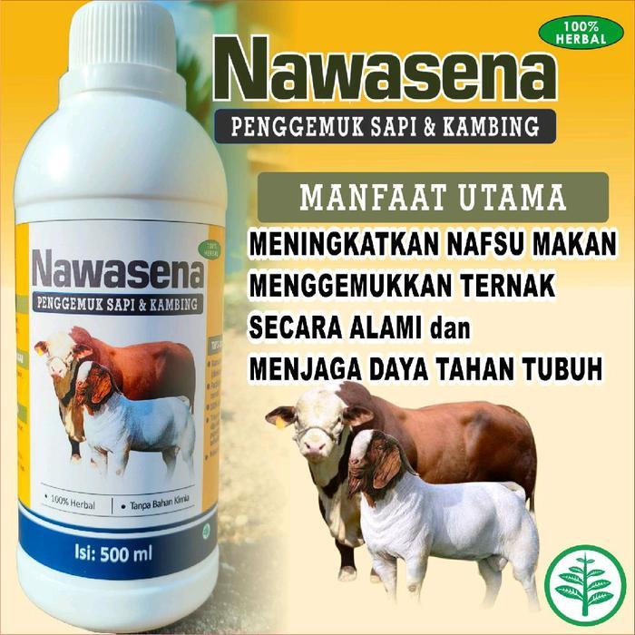 NAWASENA PENGGEMUK SAPI & KAMBING 500ML - 100% HERBAL ALAMI TANPA EFEK SAMPING MENINGKATKAN NAFSU