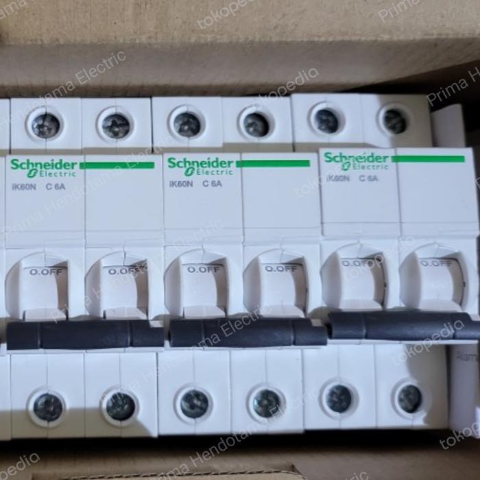 Mcb Schneider Ik60N 6A/2P 6A 2 Pole Mcb Schneider 2P 6A A9K27206