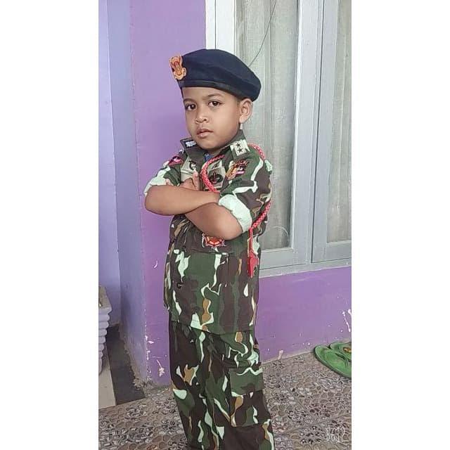 Baju Brimob Loreng -Kostum Brimob Loreng Anak-Baju Profesi Brimob Anak