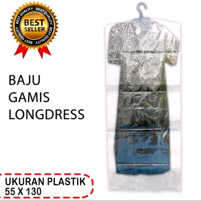 Plastik Baju Gantung Gamis Longdres Isi 1 Lusin Plastik Pakaian Gantungan