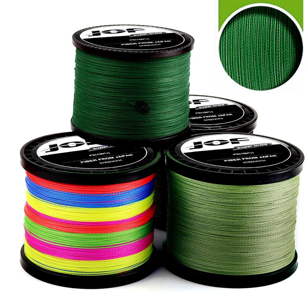 Jof 4 Strands Braided Fishing Line Multifilament 300M 500M 1000M Carp Fishing Japanese Braided Wire
