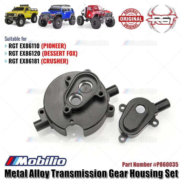 RGT Part #P860035 Metal Alloy Transmission Gear Housing Set RC EX86110 EX86120 EX86181 Crawler